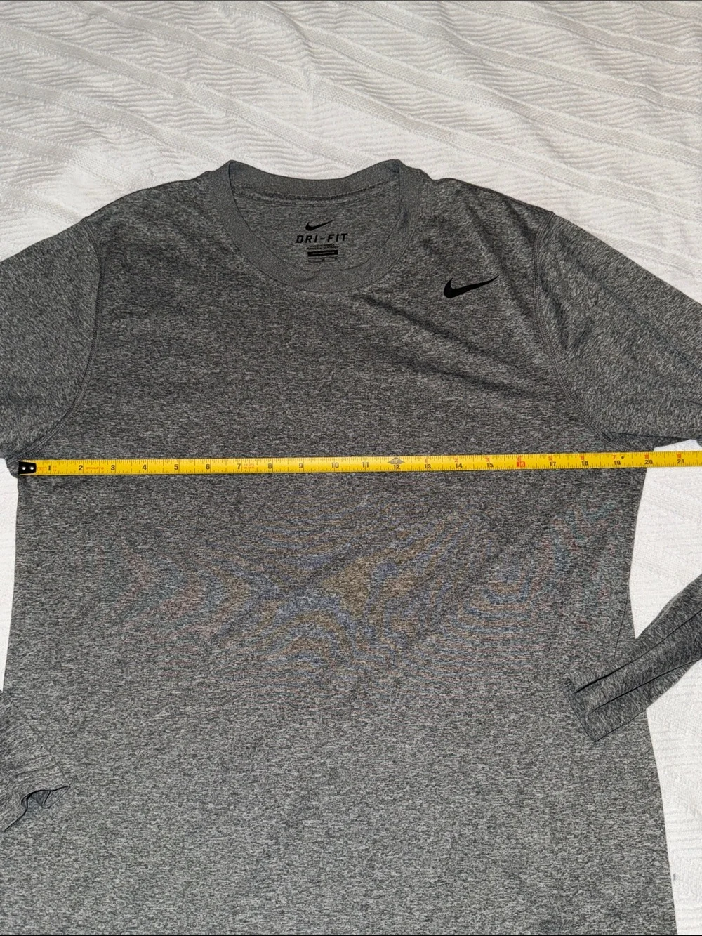 Nike Dri-FIT Long Sleeve Crew Shirt - Dark Heather Gray